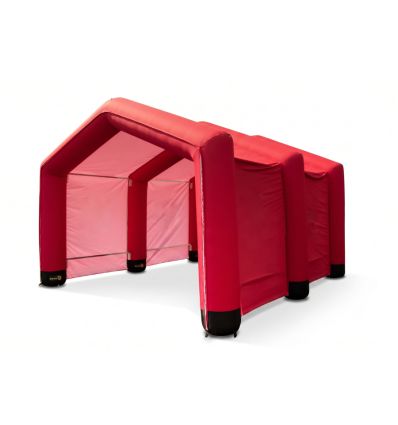 Tente d'urgence rouge