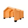 Tente poste de secours orange