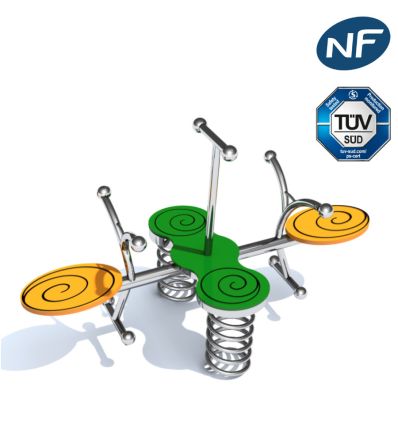 Jeu à ressort 4 places inox