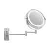 miroir grossissant chrome bras extensible avec LED intégrés