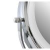 miroir mural chrome avec bras extensible et LED