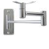 Fixation du miroir mural chrome