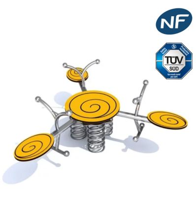 Jeux sur ressort 3 places Escargot
