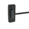 Miroir grossissant hôtel LED avec bras extensible noir