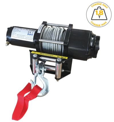 Treuil électrique 12 V 1800 kg pour professionnels du halage