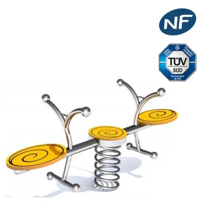 Jeux sur ressort 2 places en inox