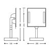 Dimensions du miroir sur pied avec LED intégré