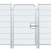 porte d'accès chantier grillagée