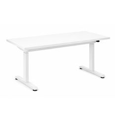 Etabli réglable électrique - Piétement blanc - Plateau blanc