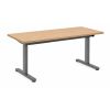 Etabli réglable électrique - Piétement gris anthracite - Plateau bois