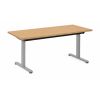 Etabli réglable électrique - Piétement gris clair - Plateau bois