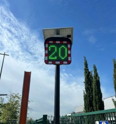 Mise en situation du Radar pédagogique solaire économique