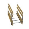 Escalier de chantier avec poteau garde corps acier