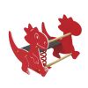Jeux sur ressort 2 place Dinosaure Rouge