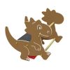 Jeux sur ressort 2 place Dinosaure Marron