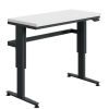Établi réglable hauteur électrique, piétement gris anthracite (RAL 7016)