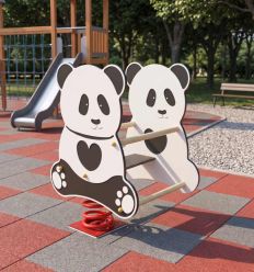 Mise en situation jeu sur ressort 2 places panda