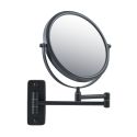 Photo : Miroir grossissant hôtel noir avec bras extensible
