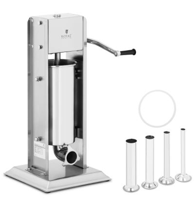 poussoir à saucisse manuel vertical 5l avec 4 embouts de remplissage
