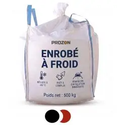 Enrobé à froid noir et rouge Big Bag de 500 kg
