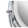 miroir lumineux grossissant sur pied​ couleur chrome