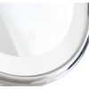 miroir salle de bain grossissant sur pied​ avec LED couleur chrome