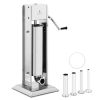 Poussoir à saucisse vertical 7 litres manuel avec 4 embouts de remplissage