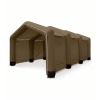 Abri d'urgence gonflable marron