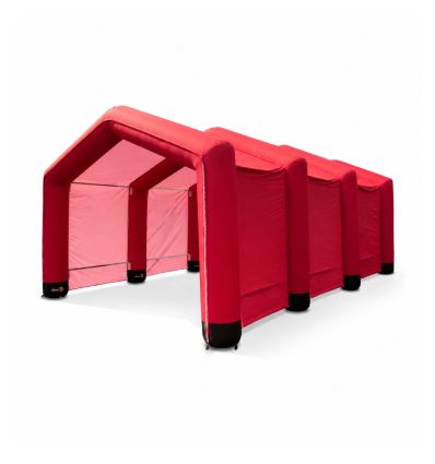 Tente gonflable rouge