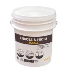 Enrobé à froid rouge seau de 25 kg