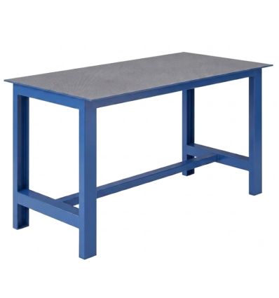Établi de soudure charge lourde, piétement bleu RAL 5015