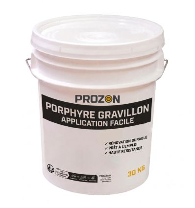 Porphyre gravillon en seau de 30 kg