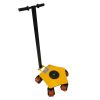 Patin rouleur directionnel avec timon, plaque tournante 360° de 165 mm