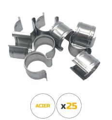 Lot de 25 clips pour serres