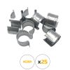 Lot de 25 clips pour serres