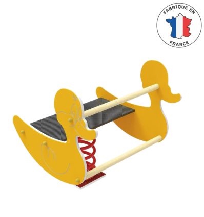 Jeu ressort canard jaune