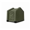 Segment tente verte pour poste d'urgence