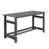Établi de soudeur réglable à la main, coloris gris anthracite RAL 7016