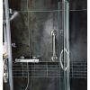Barre de maintien PMR en inox pour douche