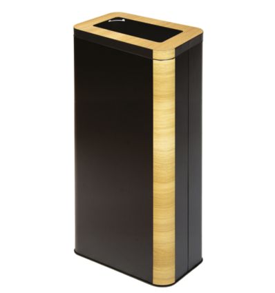 Poubelle bureau design - effet bois clair