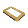 Couvercle poubelle design - effet bois clair