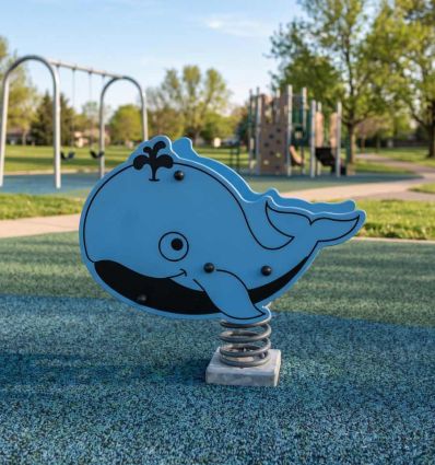 Mise en situation Jeux sur ressort Baleine Modèle 1
