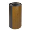 Poubelle bureau design cylindrique - effet bois foncé et noir
