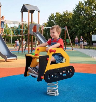 Mise en situation Jeux sur ressort Bulldozer