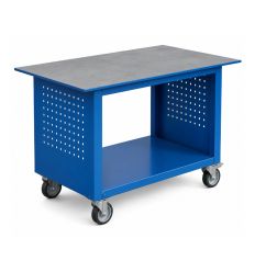 Etabli roulant soudure - Plancher bleu