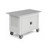 Etabli roulant soudure - 2 portes gris