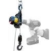 Mini treuil portatif Pulley-Man actionné par une visseuse-perceuse électrique