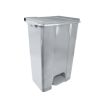 Poubelle HACCP en plastique recyclé sur roulettes Gris / Gris