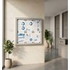 Vitrine d'affichage intérieur 6 A4 en métal - démo
