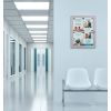 Vitrine d'affichage intérieur 4 A4 en métal démo